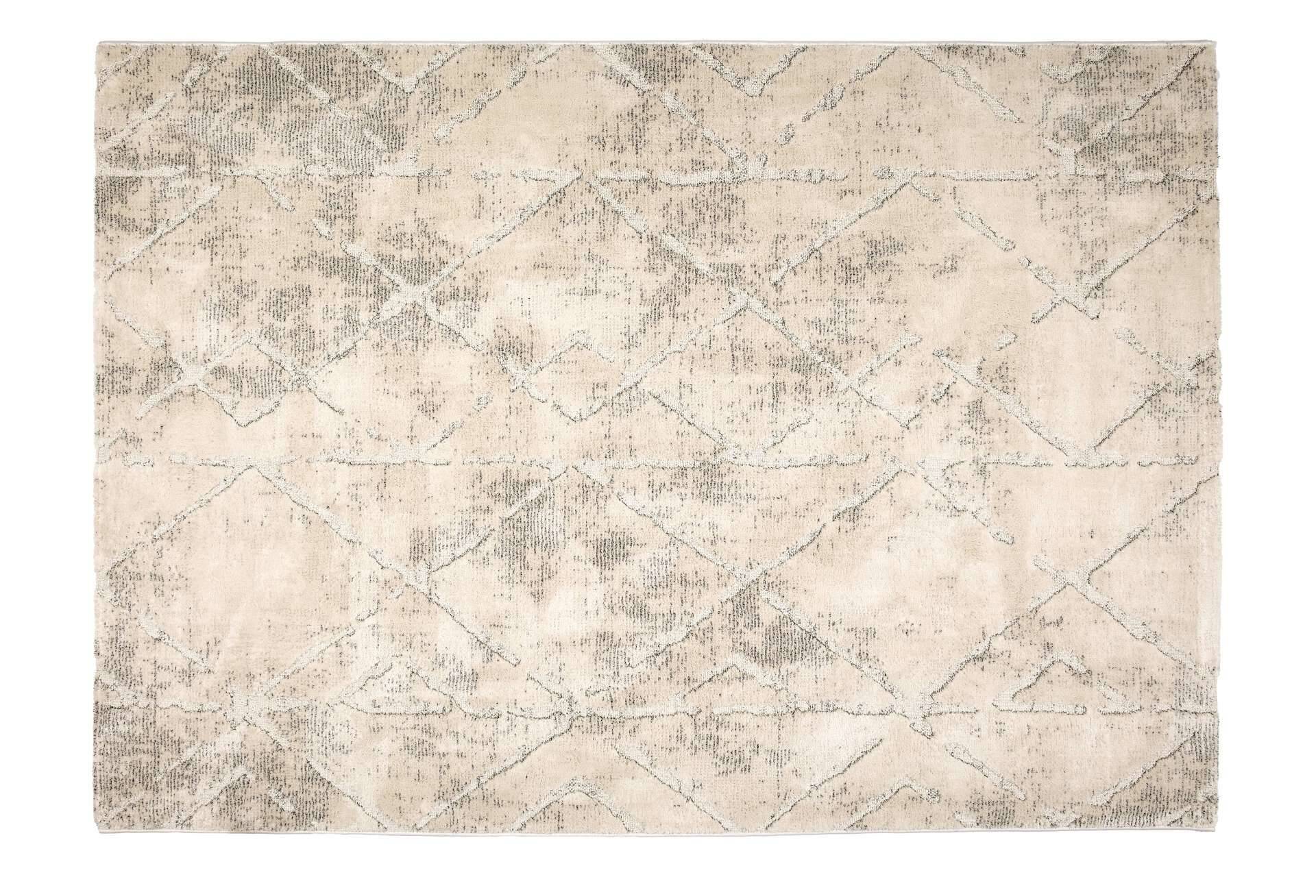 Wohnteppich Lou D.254 C.003 Rauten creme-grau – Bild 23